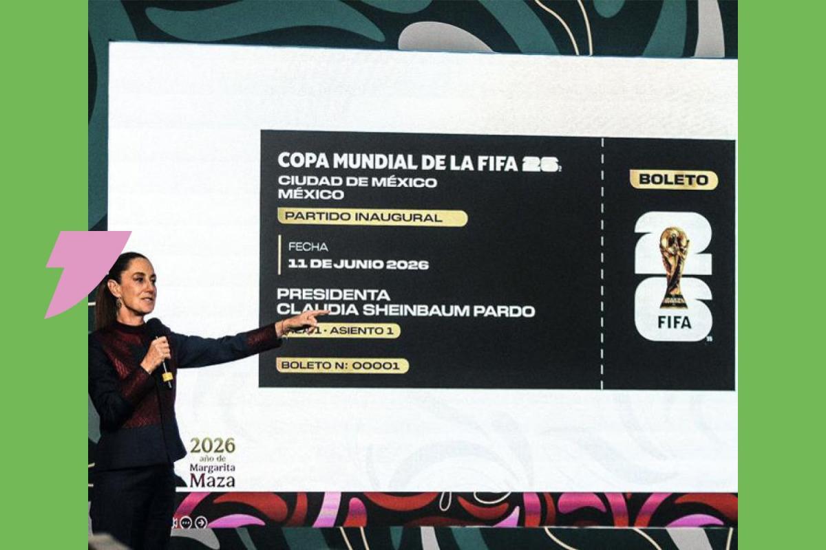 La présidente mexicaine cède son billet numéroté 0001 du Mondial 2026 à une jeune supportrice
