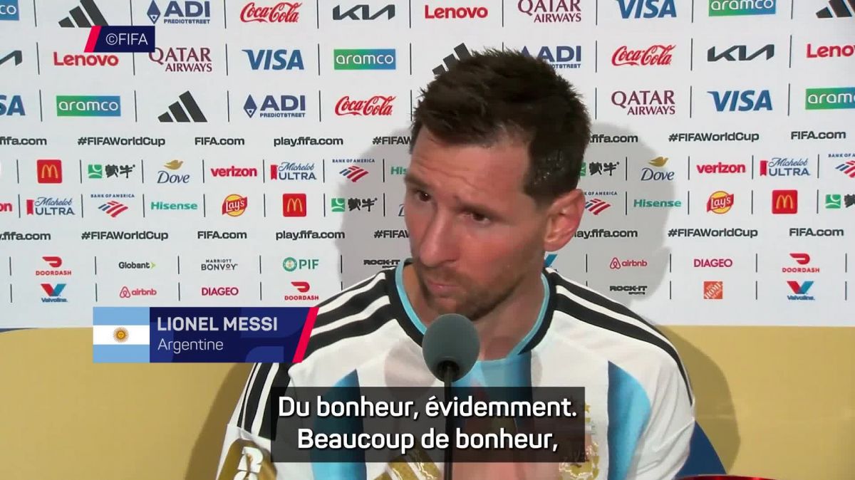 Messi évoque un sentiment de « beaucoup de bonheur » dans une déclaration récente