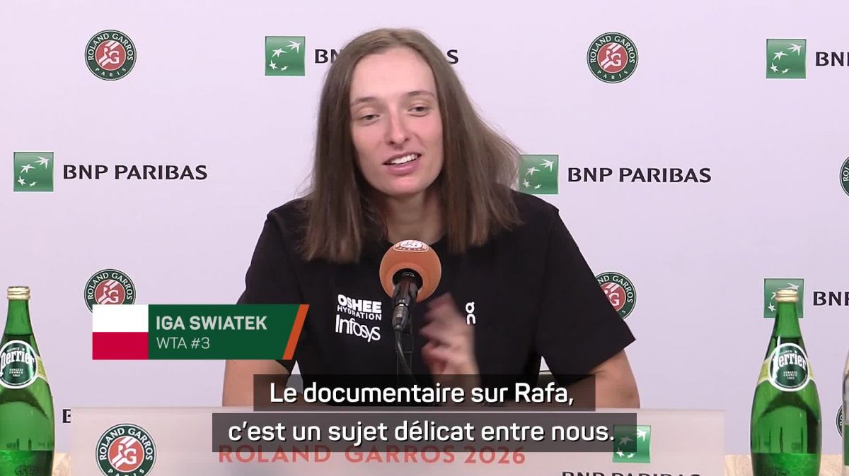 Swiatek anticipe les larmes en évoquant le documentaire sur la carrière de Nadal